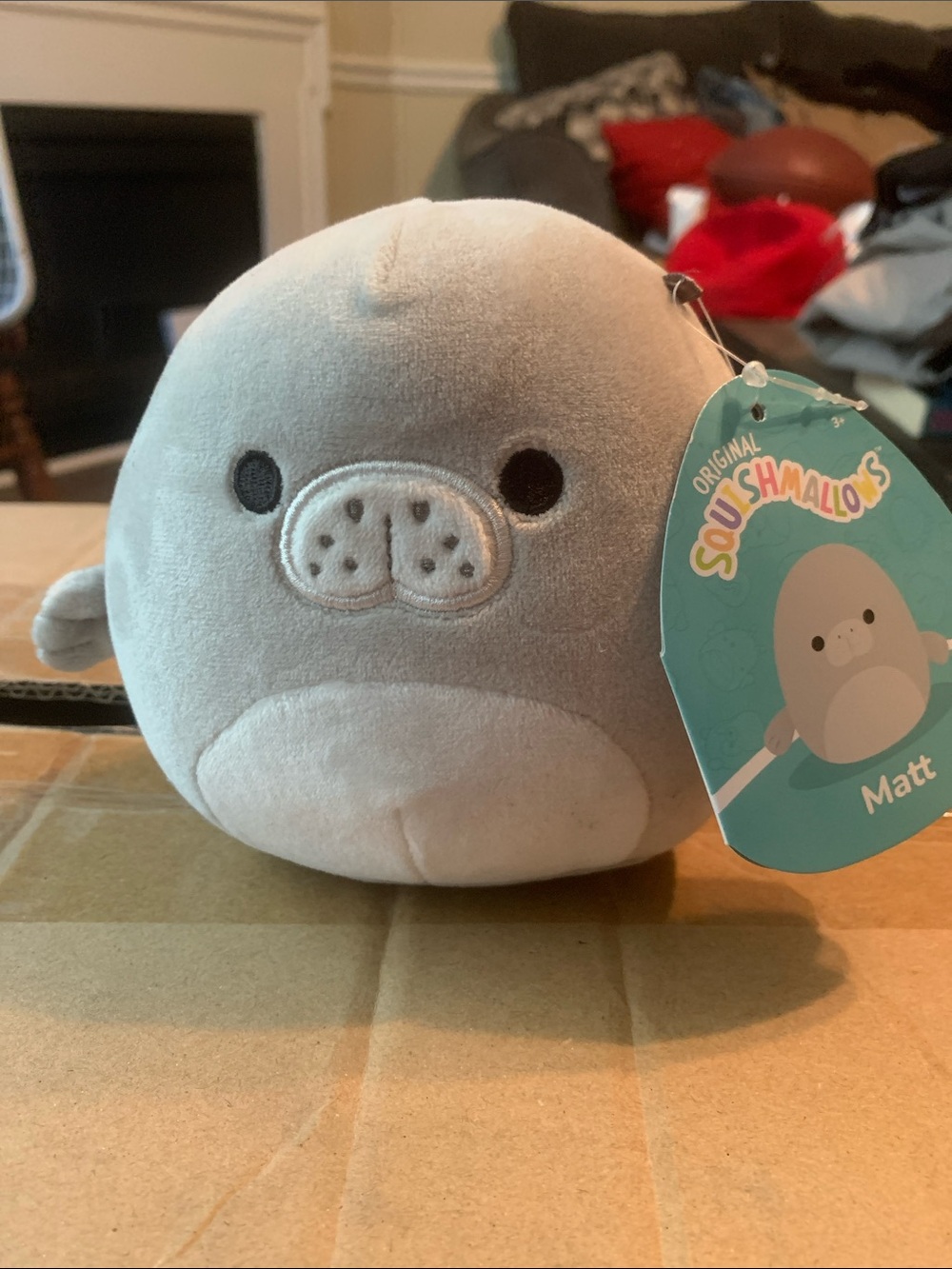 Squishmallows- 3 inch Matt Gray and White Plush Seal
